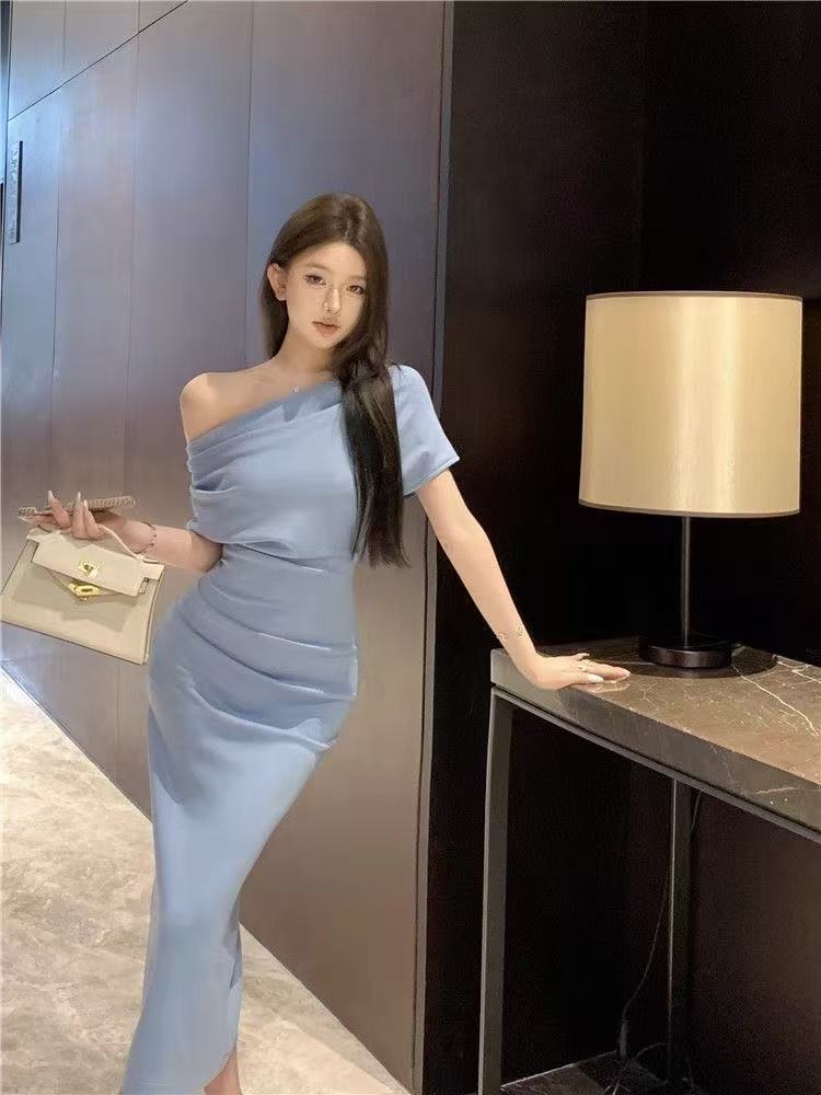 【新品未使用】韓国 服 レディース ワンピース ミニドレス 半袖