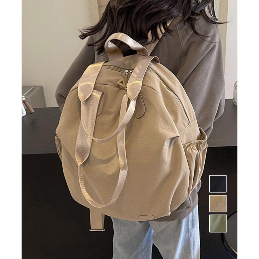 円型リュックサック 3wayバックパック